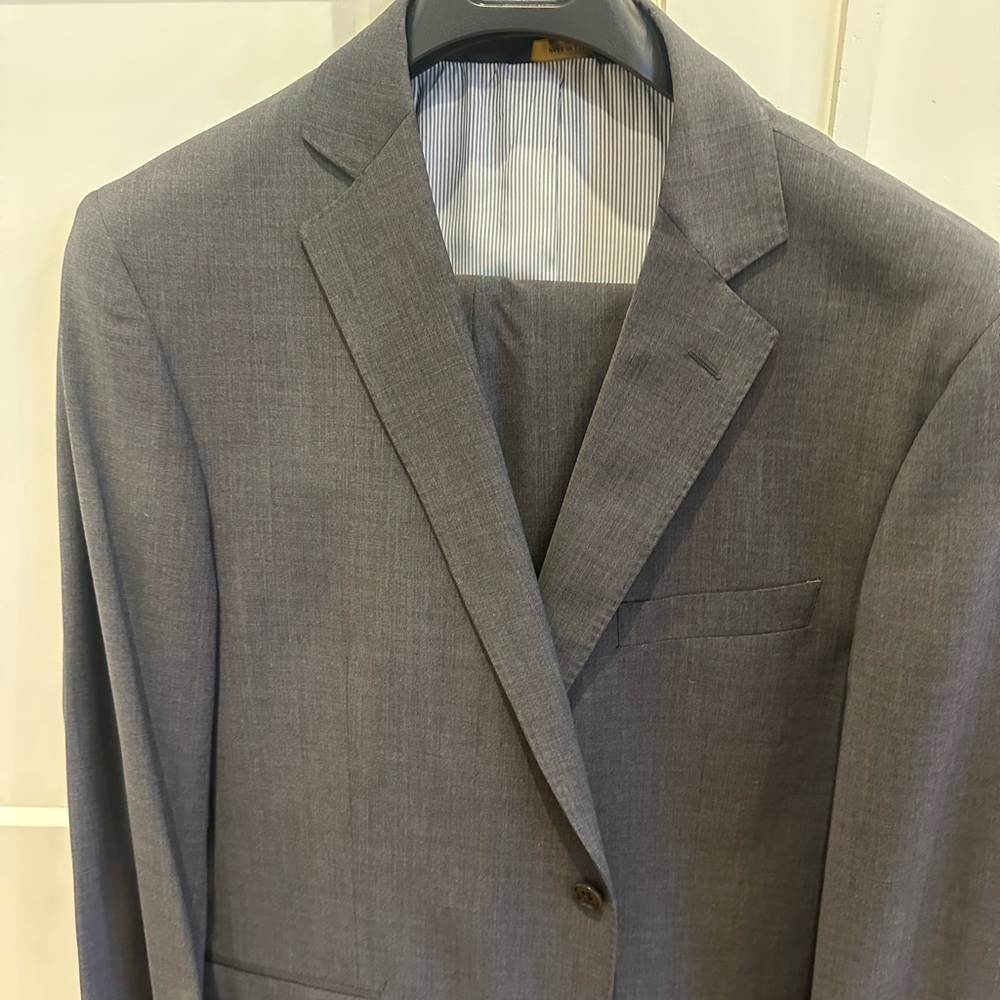 Gray Brooks Brother Suit 46L